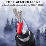 Yesido avdio kabel (YAU16) – priključek 3,5 mm na priključek 3,5 mm, 3 m – črn | Shoptok.si