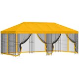Paviljon s bočnim stranama 6 x 3 m Žuta Poliester i čelik 190 | shoptok.hr