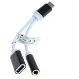 Adapter - razdjelnik s USB-C na USB-C i 3,5mm priključak