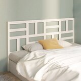  Uzglavlje za krevet bijelo 186 x 4 x 104 cm od masivne borovine | shoptok.hr