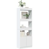 vidaXL Visoka omara bela 63x33x180 cm inženirski les | Shoptok.si