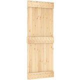 vidaXL Klizna vrata s priborom za montažu 80 x 210 cm masivna borovina | shoptok.hr
