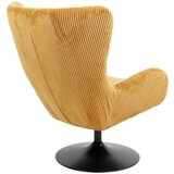 Mömax fotelj shiba, rumena, žamet, vrtljiv | Shoptok.si