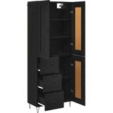  Highboard Crni hrast 69,5 x 34 x 180 cm Konstruirano drvo | shoptok.hr