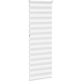 vidaXL Zebra senčilo bela 80x230 cm tkanina širina 75,9cm poliester | Shoptok.si