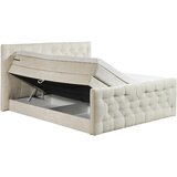 MID.YOU postelja boxspring 180 cm x 200 cm , tekstil, leseni material krem barve | Shoptok.si