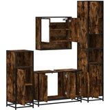  4-dijelni set kupaonskog namještaja boja hrasta drveni | shoptok.hr
