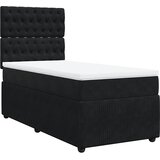  Box spring krevet s madracem crni 90x200 cm baršunasti | shoptok.hr