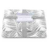 AmeliaHome Prekrivač Tropical Bonaire 220x240 cm, siva / bijela | shoptok.hr