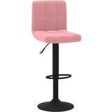 vidaXL Barski stolček roza žamet | Shoptok.si