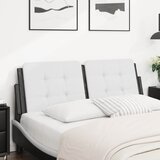  Jastuk za uzglavlje Zadar bijelo-crni 137 cm od umjetne kože | shoptok.hr