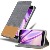 Cadorabo Ohišje, združljiv s Samsungom v svetlo sivo rjavi barvi - zaščitni pokrov z magnetnim zapiranjem, stoječo funkcijo in režo za kartico, (20567706) | Shoptok.si