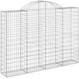  Lučne gabionske košare 9 kom 200x30x40/60 cm pocinčano željezo | shoptok.hr