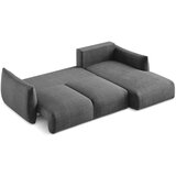 Makamii Tamno siva sklopiva kutna garnitura (s desnim kutom/s ležaljkom) Leila – | shoptok.hr