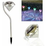  Solarna podna inox led rgb lampa diamond 300mAh | shoptok.hr