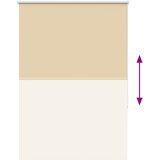 Rolo zavjesa Blackout Bež 105x130 cm Širina tkanine 100,7 cm | shoptok.hr