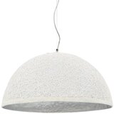 vidaXL Viseča svetilka bela in srebrna Ø50 cm E27, (20686954) | Shoptok.si