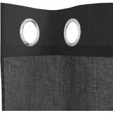 Voile zavjese s ušicama 2 kom crne 140x245 cm | shoptok.hr