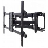 Manhattan stenski tv nosilec roka 75kg, dvojna roka, naklon -15°do 5°, črne barve 461290 | Shoptok.si
