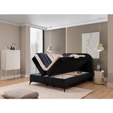 Ropez Črna boxspring postelja s prostorom za shranjevanje 180x200 cm Ornes – | Shoptok.si