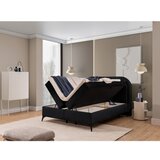 Ropez Crni boxspring krevet s prostorom za odlaganje 180x200 cm Ornes – | shoptok.hr