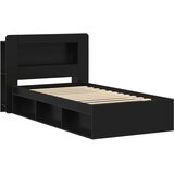  Okvir kreveta s pohranom Crna 100 x 200 cm Konstruirano drvo | shoptok.hr