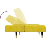  2-dijelni set sofa žuti baršunasti | shoptok.hr