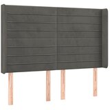  box spring s madracem LED tamnosivi 140x190 cm baršun | shoptok.hr