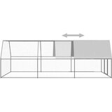 vidaXL Vanjski kavez za kokoši 3 x 6 x 2 m od pocinčanog čelika | shoptok.hr