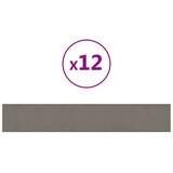  Zidne ploče 12 kom svjetlosive 90 x 15 cm baršunaste 1 62 m² | shoptok.hr