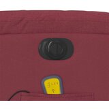 vidaXL Električni masažni naslonjač na podizanje od tkanine boja vina | shoptok.hr
