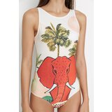 Trendyol Ženske enodelne kopalke Tropical Patterned | Shoptok.si