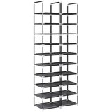 Maison Chic Omarica za obutev - Kopa za čevlje 2 kosa 10-stopenjska črna 33x33x174 cm, (21778282) Cene