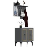 Woody Fashion masal - anthracite, gold anthracitegold hall stand | ePonuda.com