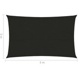  Senčno jadro 160 g/m² črno 3x5 m HDPE, (20965669) | Shoptok.si
