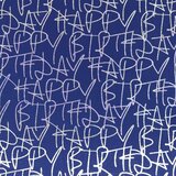 The Unique Paper Company Blue Birthday - Ukrasni papir tabak - Blue Birthday, Holographic Scribble, Silver on Black Cene