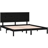  Za krevet od masivne borovine crni 200 x 200 cm | shoptok.hr