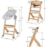 Kinderkraft hranilica Enock wooden + njihaljka Calmee siva | Eponuda.ba