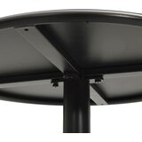  Vrtni stol okrugli crni Ø 50 x 72 cm čelični | Eponuda.ba