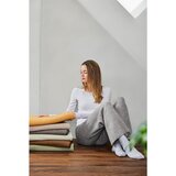 Bio:Vio dekorativna odeja 140/200 cm svetlo siva | Shoptok.si