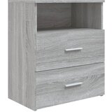 Maison Chic Nočna omarica - Nočna miza siva sonoma 50x32x60 cm, (21688252) Cene