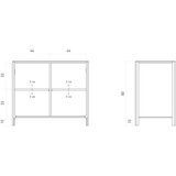 The Beds Omarica iz masivnega hrasta v naravni barvi 95x80 cm Twig – | Shoptok.si