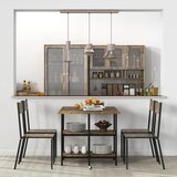  Sklopivi blagovaonski stol industrijski dizajn 140 cm x 80 cm x 75 cm smeđa + crna | shoptok.hr