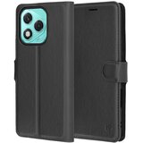 Techsuit Leather Folio preklopna torbica za Honor 400 Lite – črna | Shoptok.si