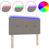  LED vzglavnik z gumbi, taupe, 100 cm, blago, (22051306) | Shoptok.si