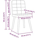  Jedilni stoli 6 kosov modro blago, (21822199) | Shoptok.si