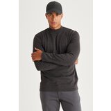 AC&Co / Altınyıldız Classics Men's Anthracite-melange Anti-Pilling Standard Fit Normal Cut Half Turtleneck Knitwear Sweater Cene