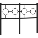 Maison Chic kovinsko posteljno vzglavje - vzglavna omarica - nočna omarica črno 120 cm, (21705178) | Shoptok.si