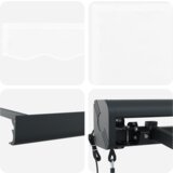 vidaXL avtomatska retraktibilna tenda bela 300x250 cm, nadomestna tkanina za tende s podnožjem 3x2.5 m bela | Shoptok.si