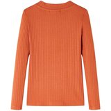  Dječja majica s dugim rukavima tamnonarančasta 104 | shoptok.hr